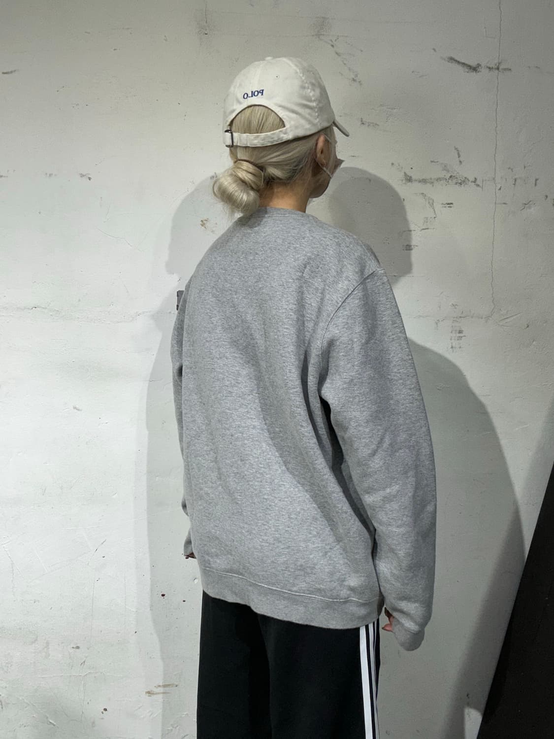 나이키 오버핏 회색 맨투맨 스웻 셔츠 XL  상품이미지3