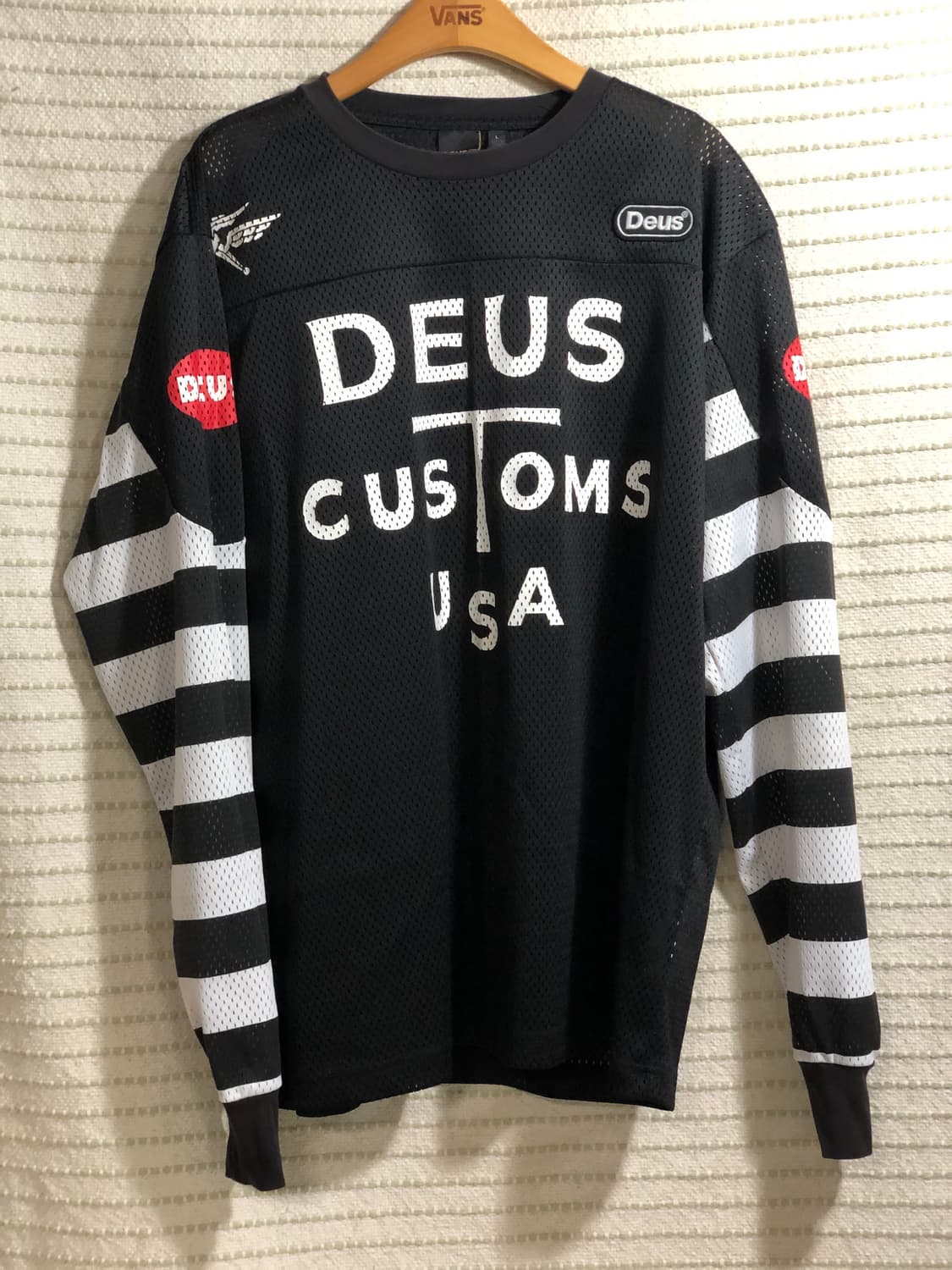 데우스 엑스 마키나 블랙 모토 저지 메쉬 티셔츠 L 상품이미지1