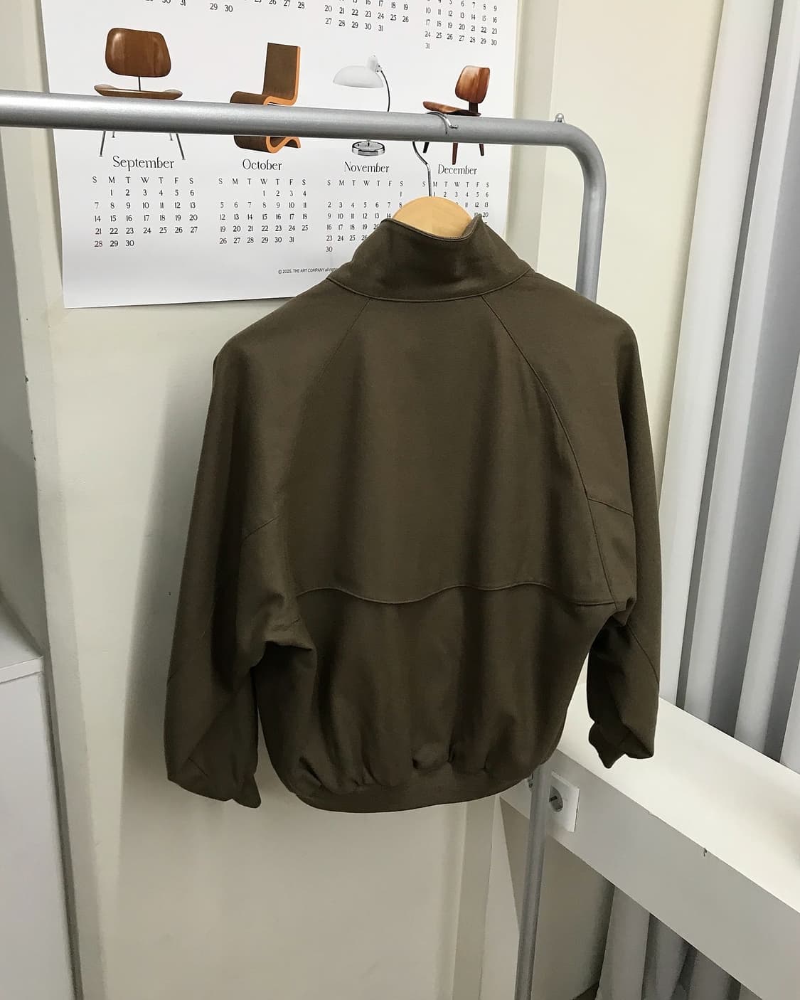 버버리 로고 울 블루종 자켓 상품이미지4