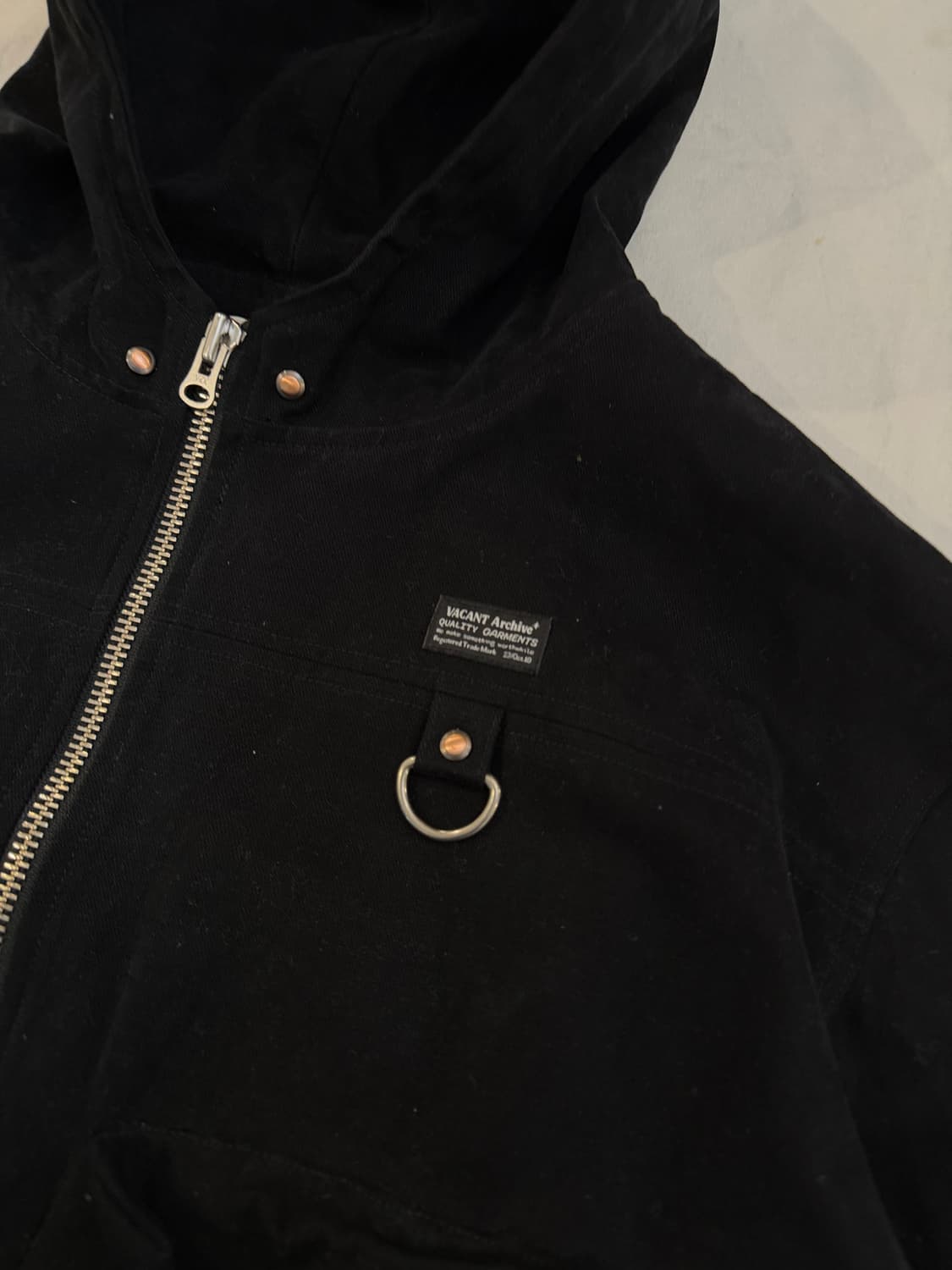 베이컨트 아카이브 아일리시 카고 후드 자켓 블랙 상품이미지2