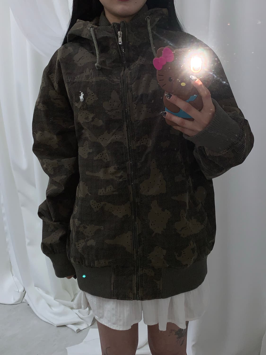 Polo camo zip-up hoodie 상품이미지1