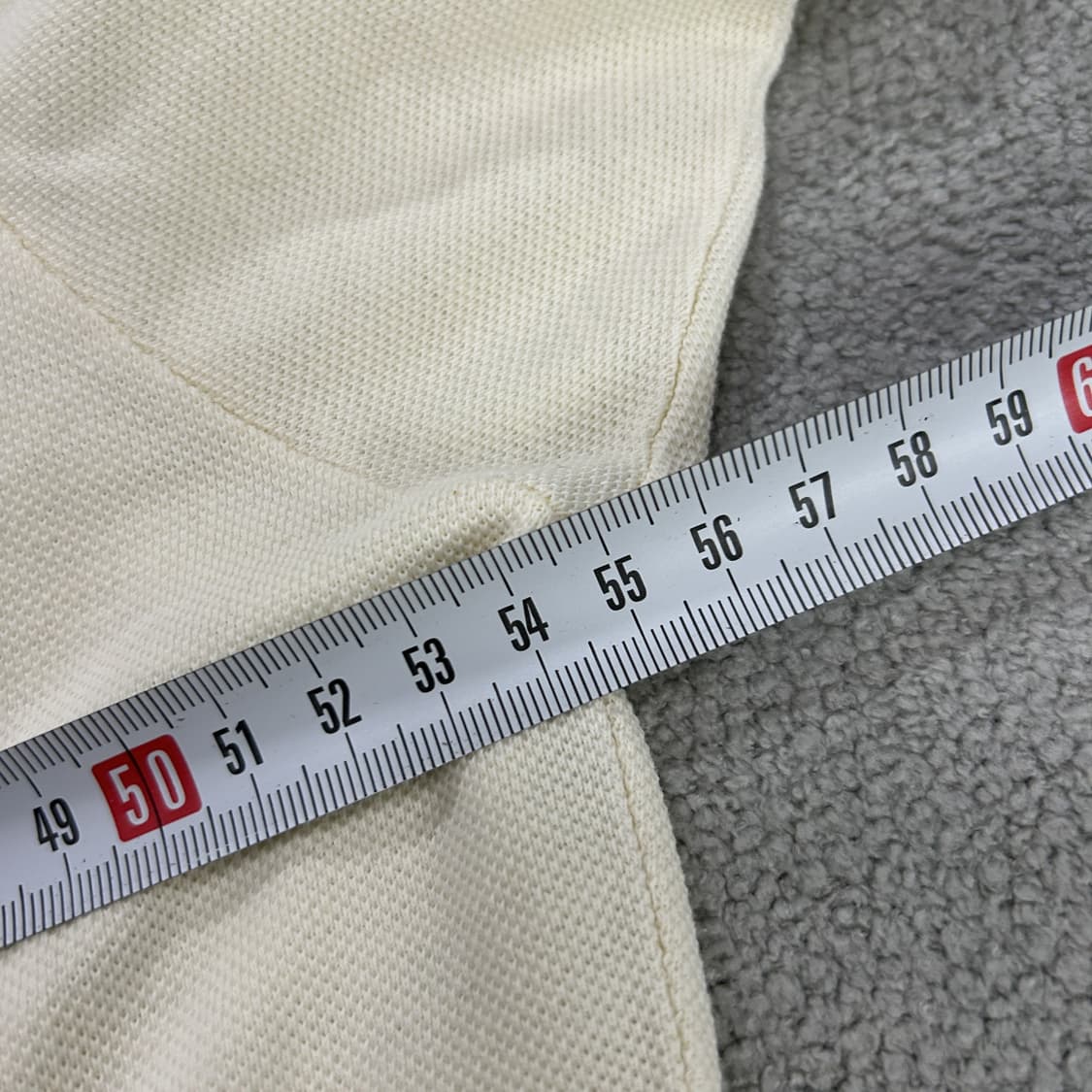 폴로 아이보리 반팔 카라티 L 상품이미지5