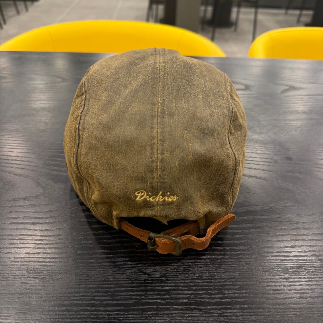 디키즈 레더 가죽 브라운 캠프캡 상품이미지4