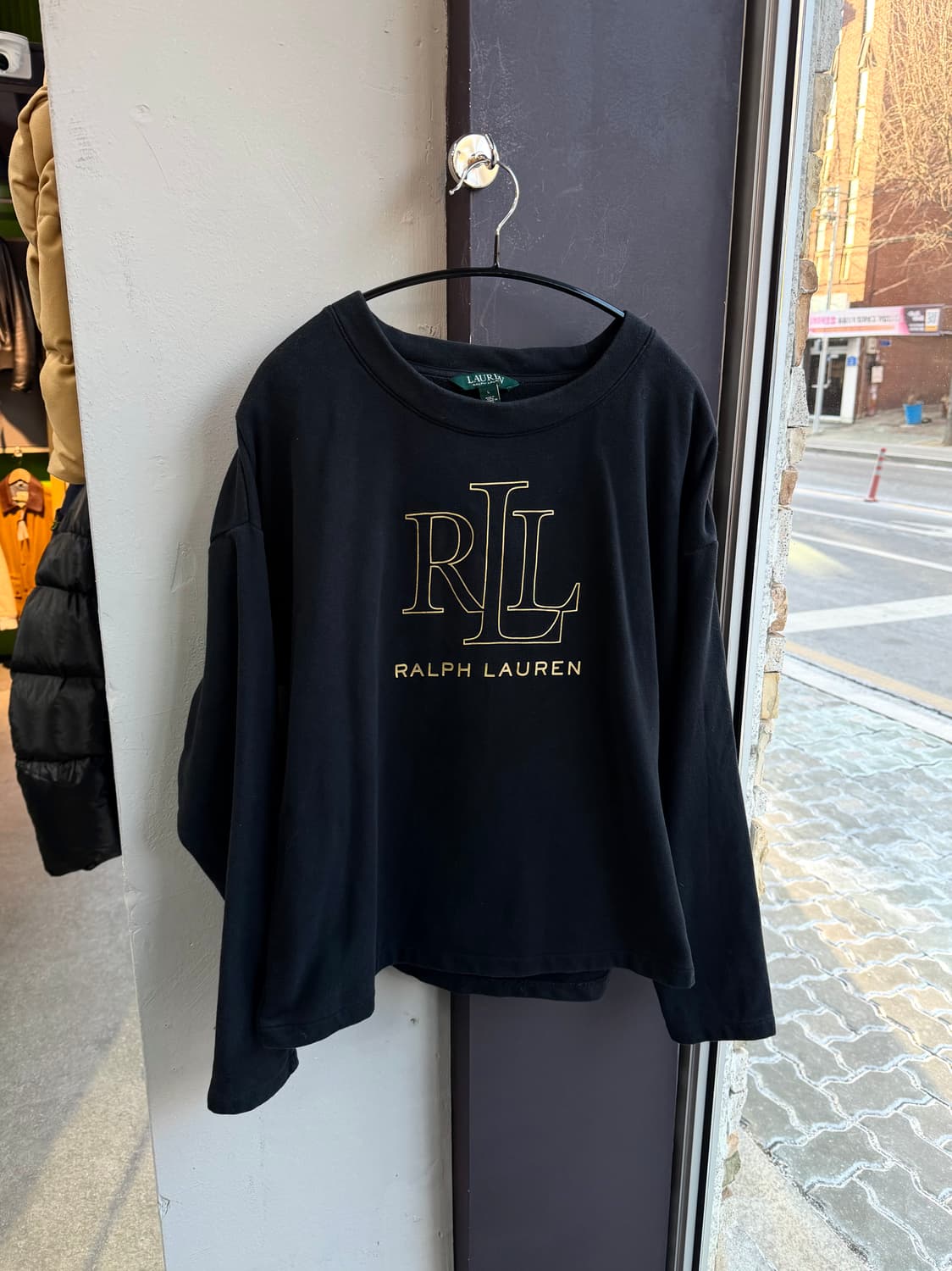 L/ 폴로랄프로렌 RLL 골드 레터링 슬리브 긴팔 상품이미지2