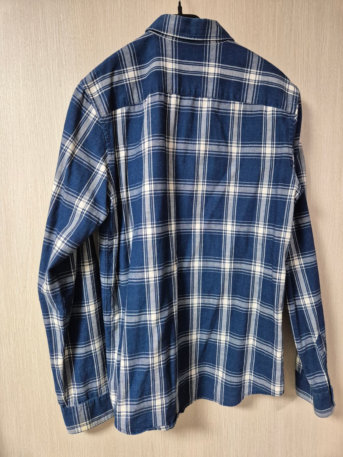 (정품) 아페쎄 A.P.C. 블루 체크 셔츠 남성 S 95 상품이미지2