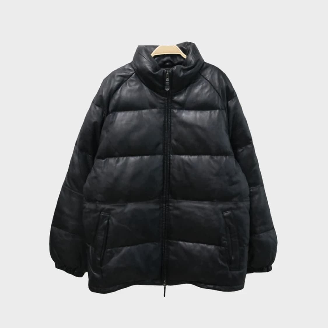 퍼스트다운  가죽 다운 패딩 61660 상품이미지1