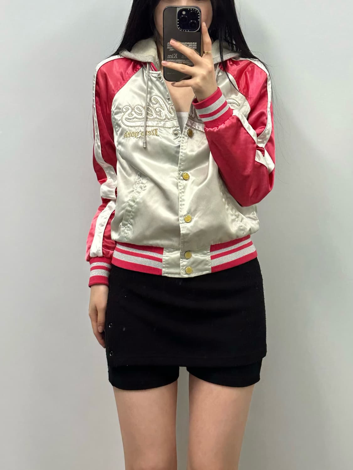 MLB 뉴욕양키스 나그랑 새틴 바시티 자켓 상품이미지1