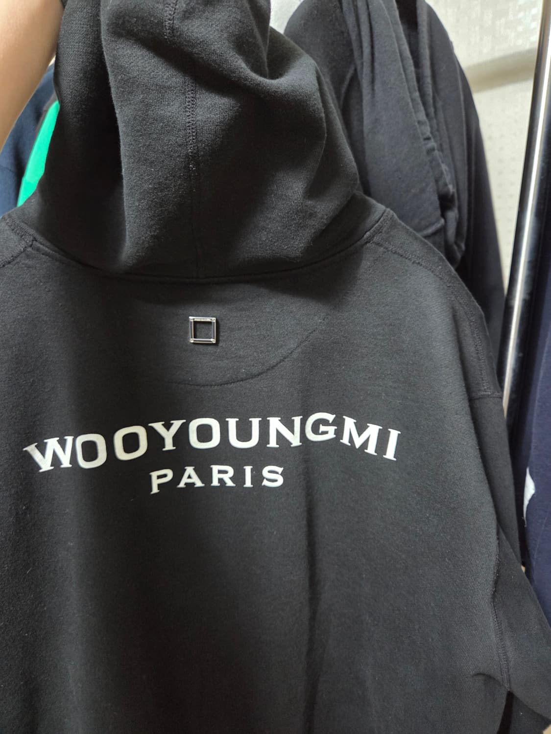 우영미 백로고 후드티 46사이즈(95~100) 상품이미지2