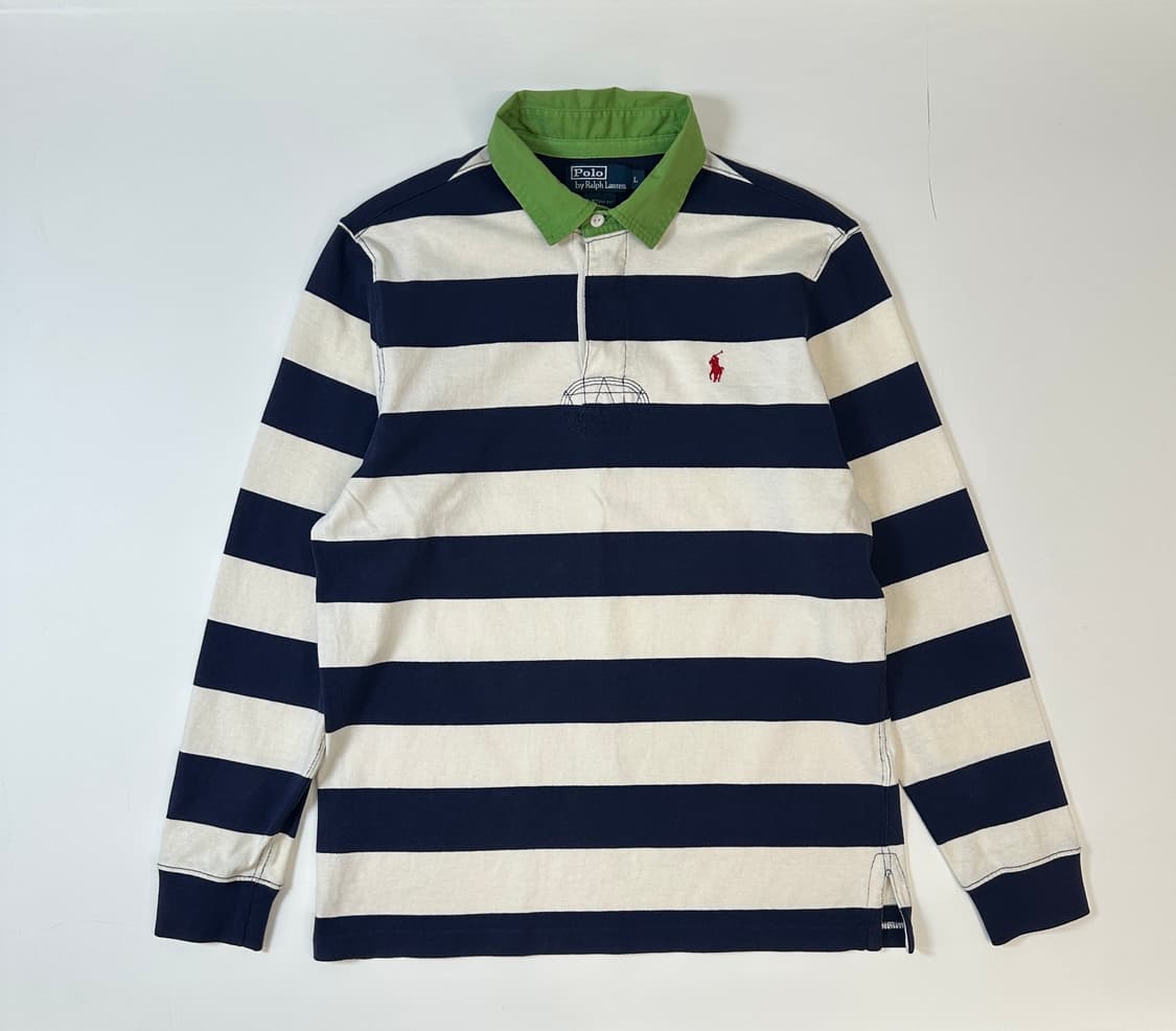폴로 랄프로렌 00s 럭비 스트라이프 롱슬리브  상품이미지1