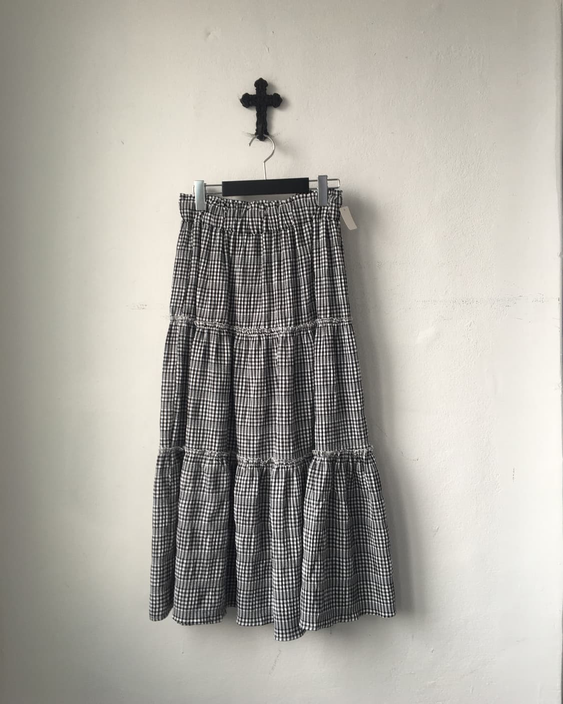 Check pattern skirt 상품이미지1