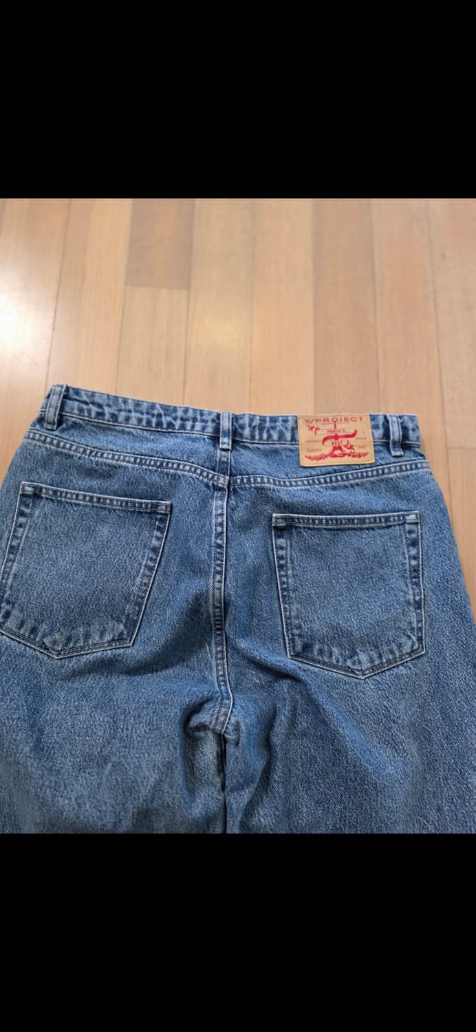 정품 와이프로젝트 컷팅 청바지 데님 남녀공용 상품이미지5