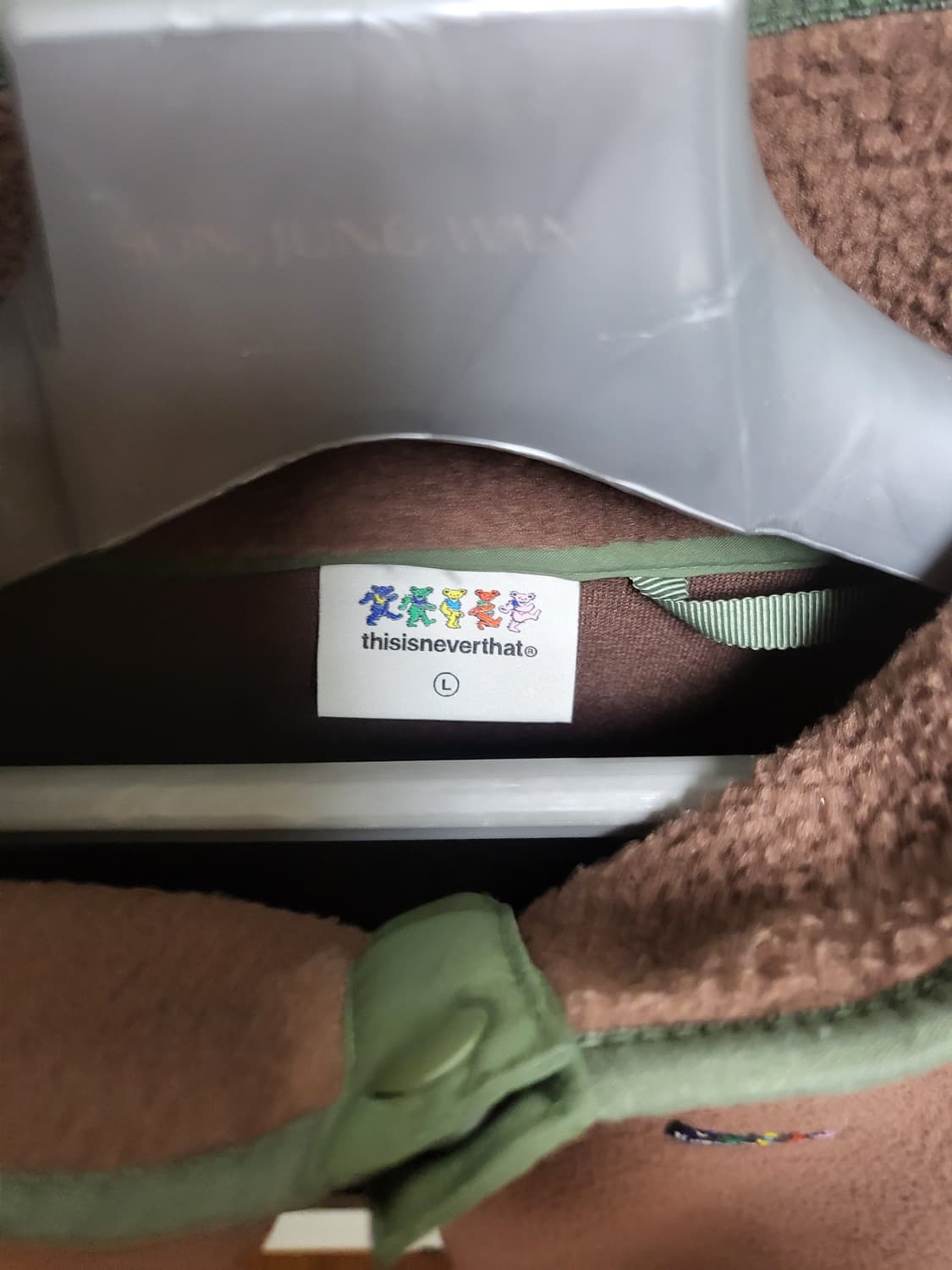 디스이즈네버댓 디네댓 gd 그레이트풀데드 플리스 풀오버 브라운 L 상품이미지6