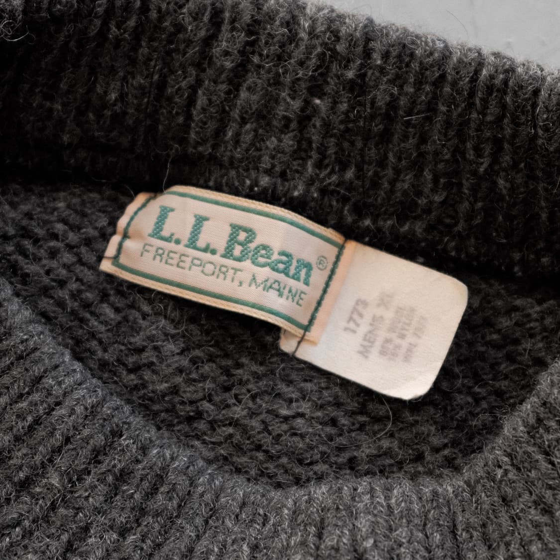 1980's Made in USA L.L.Bean Wool Sweater 상품이미지3