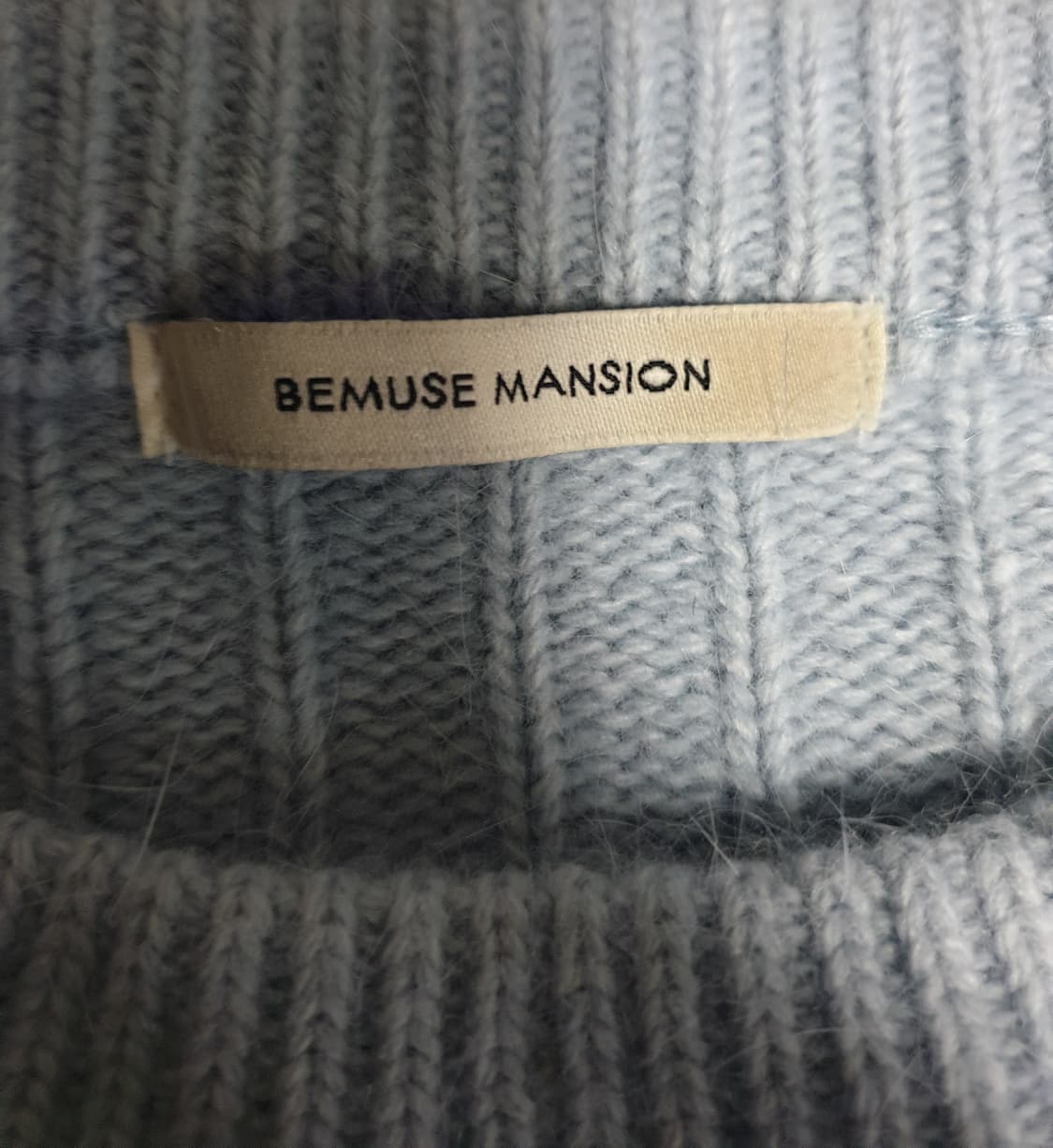비뮤즈맨션 앙고라 혼방 꽈배기 니트 (44~66) 상품이미지2