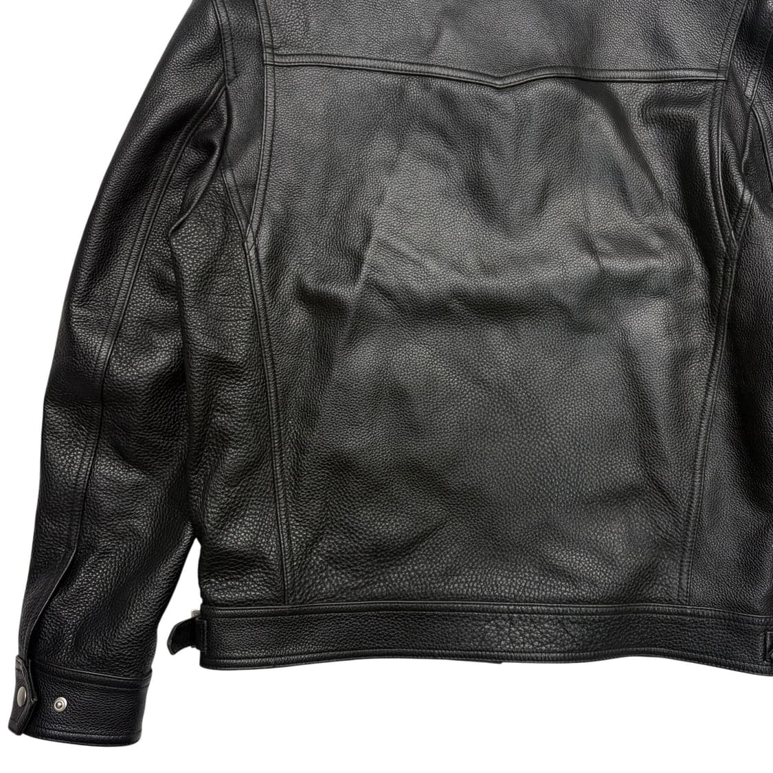 도프제이슨 카우 하이드 블랙 레더 자켓 L 상품이미지6