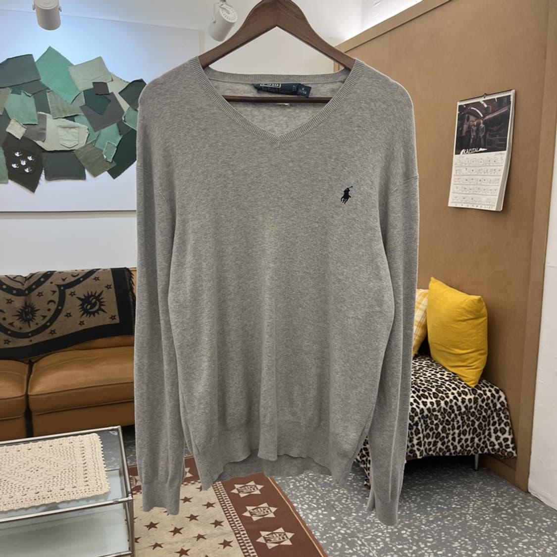 폴로 랄프로렌 모던 캐주얼 레트로 빈티지 니트 M C09976 상품이미지3