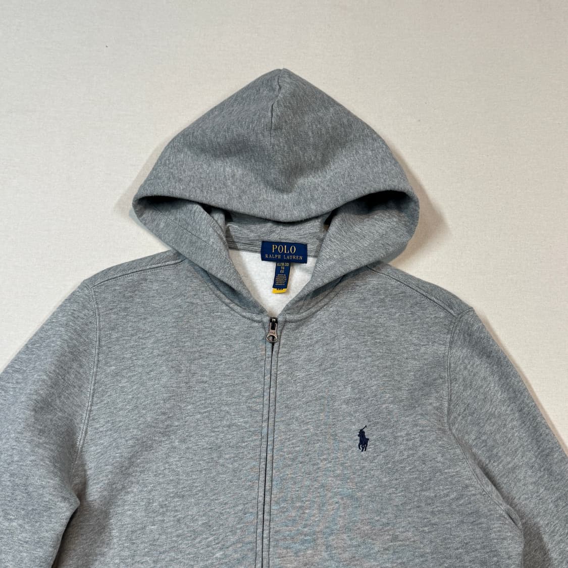 여L) 폴로 랄프로렌 그레이 후드 집업 신형 큐알탭 상품이미지3