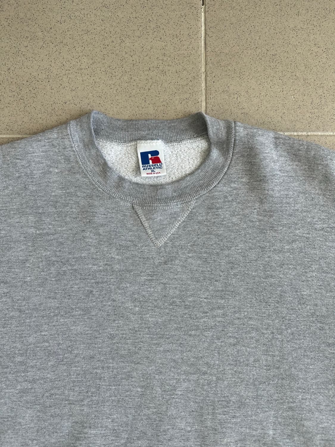 90s 빈티지 러셀 스웻셔츠 그레이 XL USA 상품이미지3