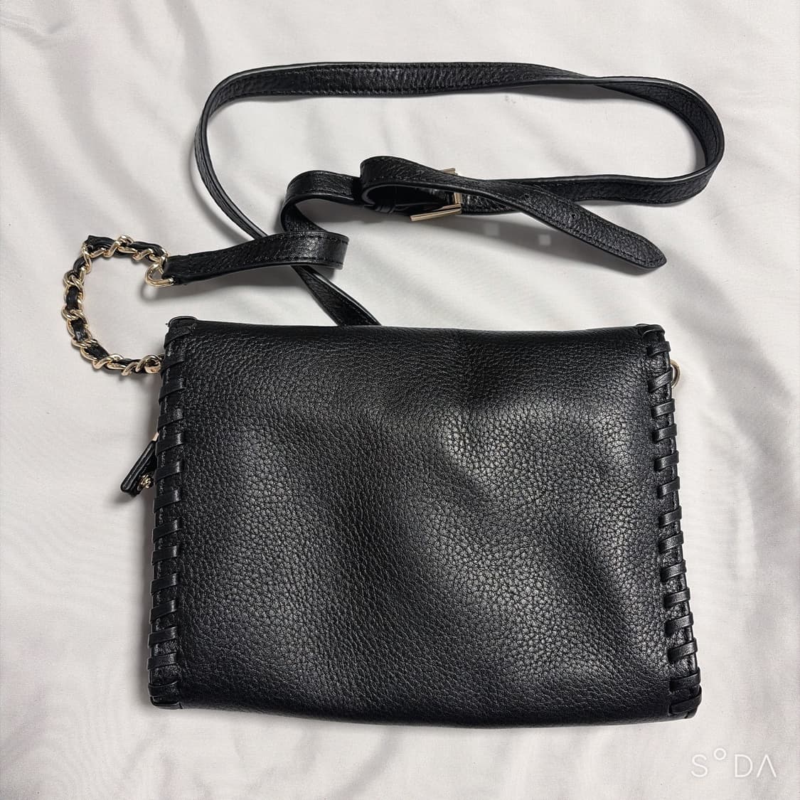 토리버치 블랙 레더 크로스백 체인백 상품이미지2