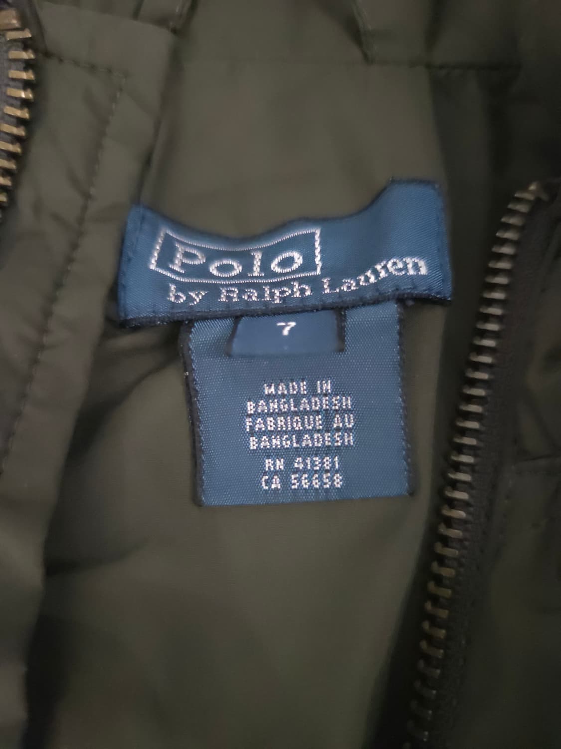 폴로랄프로렌 키즈 퀄팅 조끼 카키_7 상품이미지4