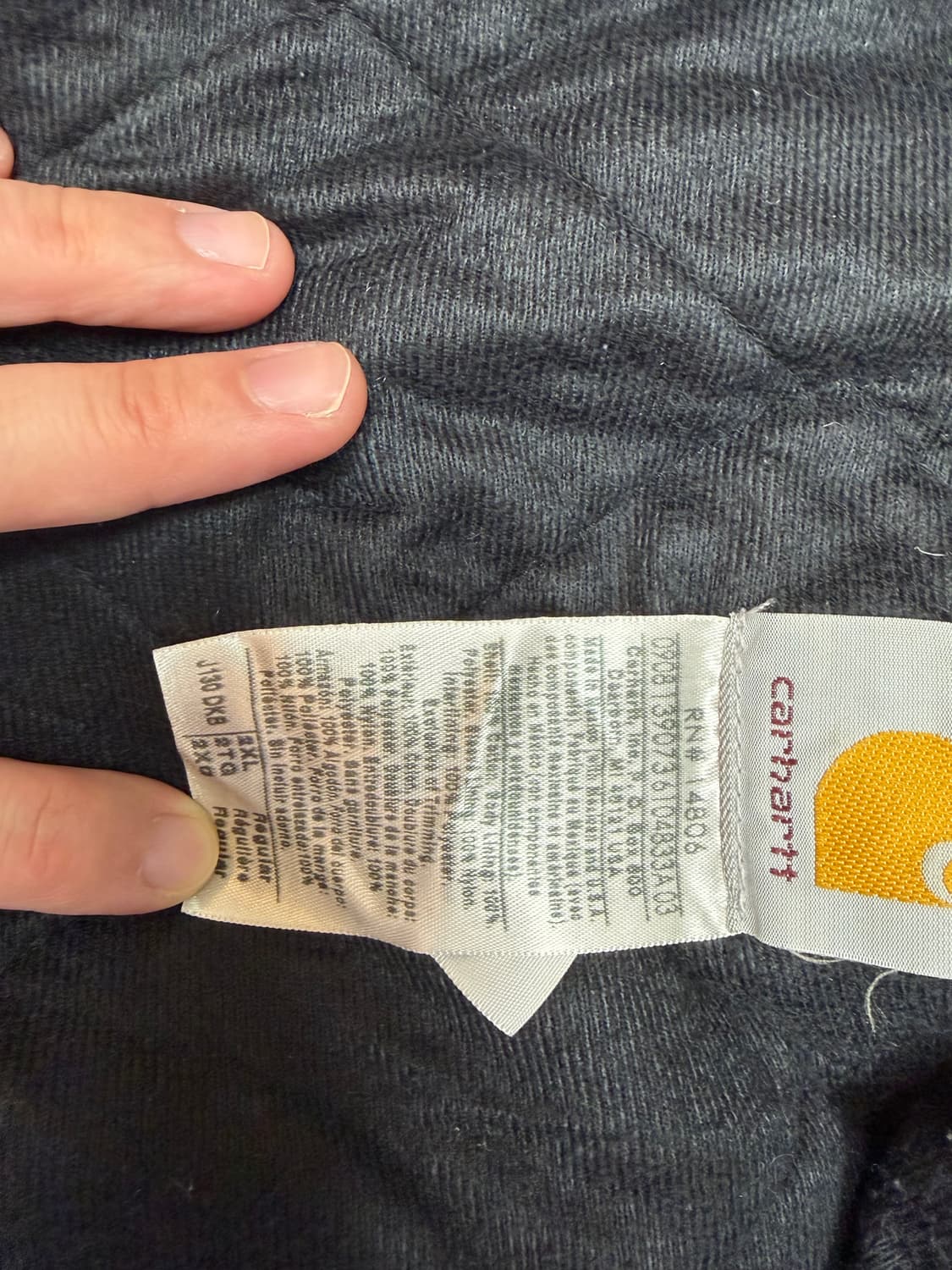 칼하트 j130 다크브라운 팝니다 상품이미지2