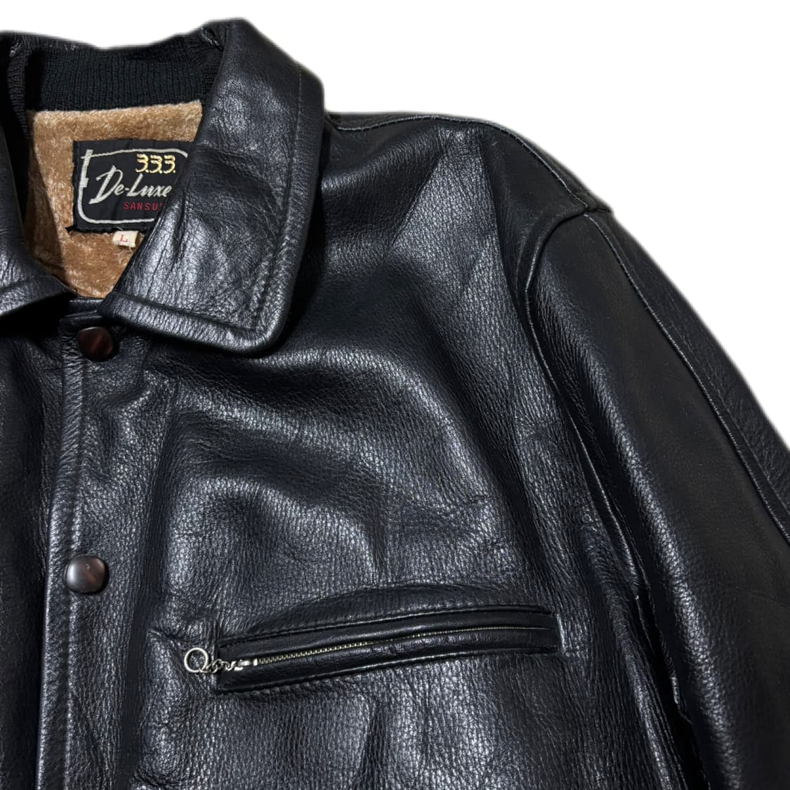 Vintage Leather Car Coat 빈티지 레더 카코트 상품이미지6