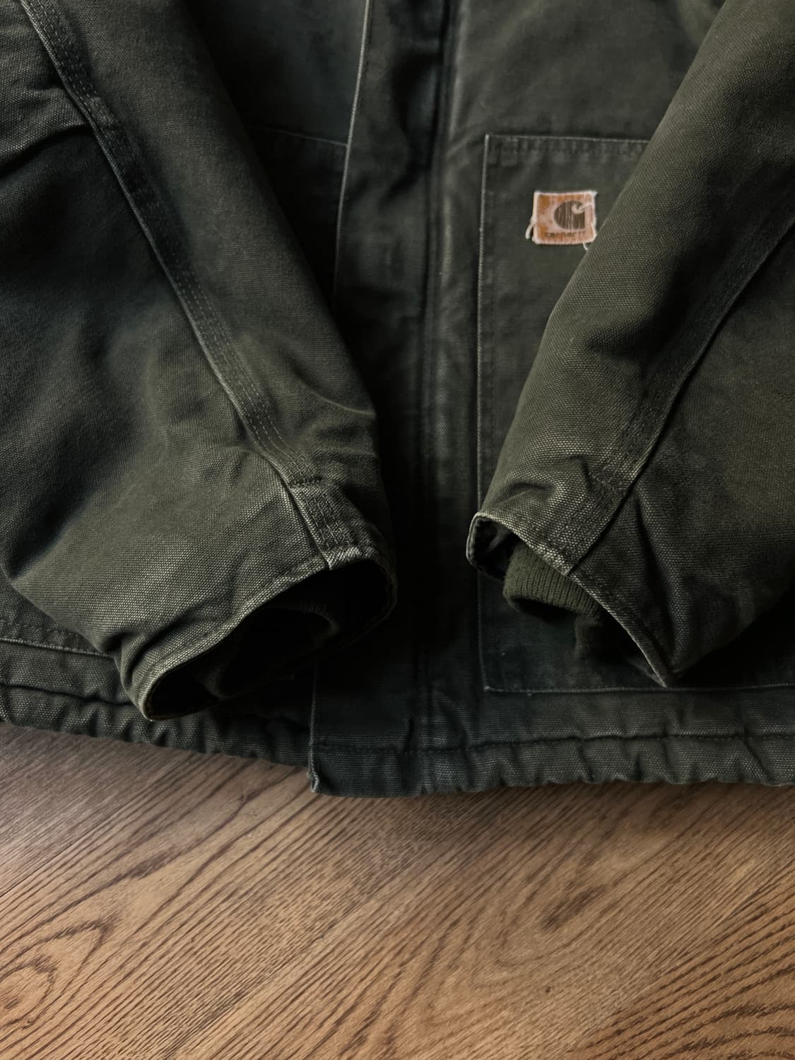 [L]칼하트 USA J22 모스그린 아크틱 워크 자켓 상품이미지5