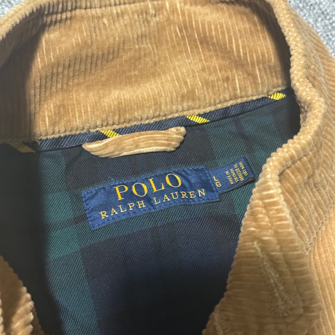 폴로 코듀로이 바라쿠타 탄 L 상품이미지5