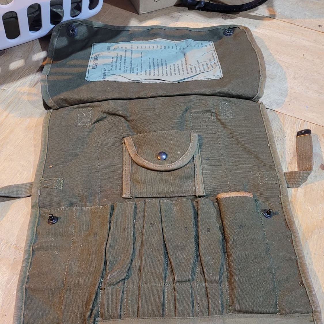 미 캔버스 텐트 수선 백 상품이미지3