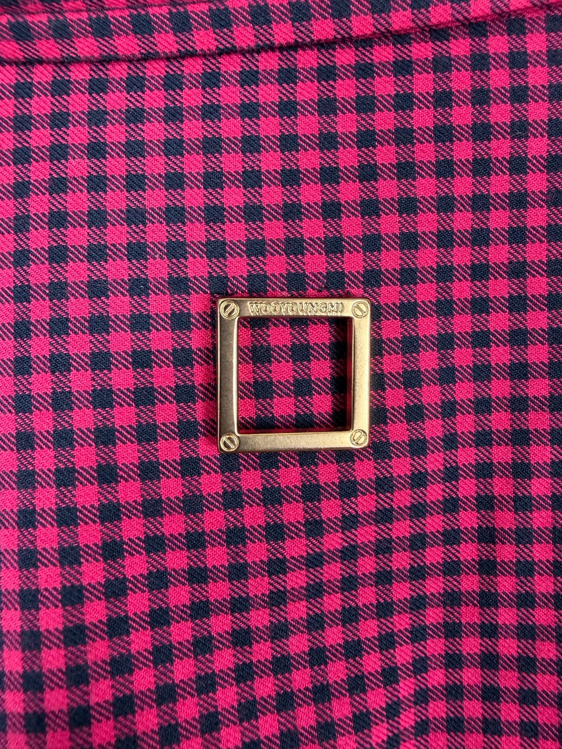 a185) 우영미 20fw 깅엄 체크셔츠 상품이미지8