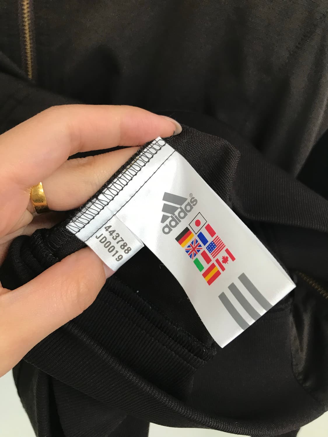 아디다스 자수로고 브라운 바람막이 자켓 상품이미지7