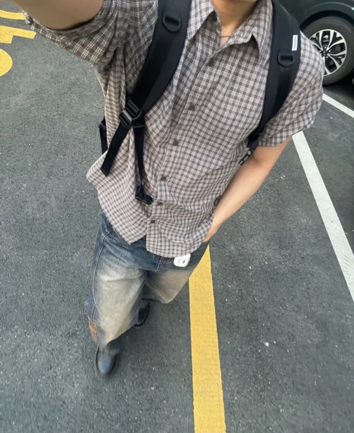 karacter Vintage emblem denim pants 상품이미지1