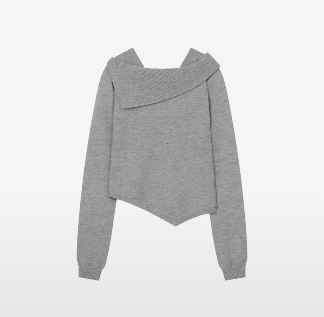 미세키서울Oblique line button knit LIGHT GREY 상품이미지3