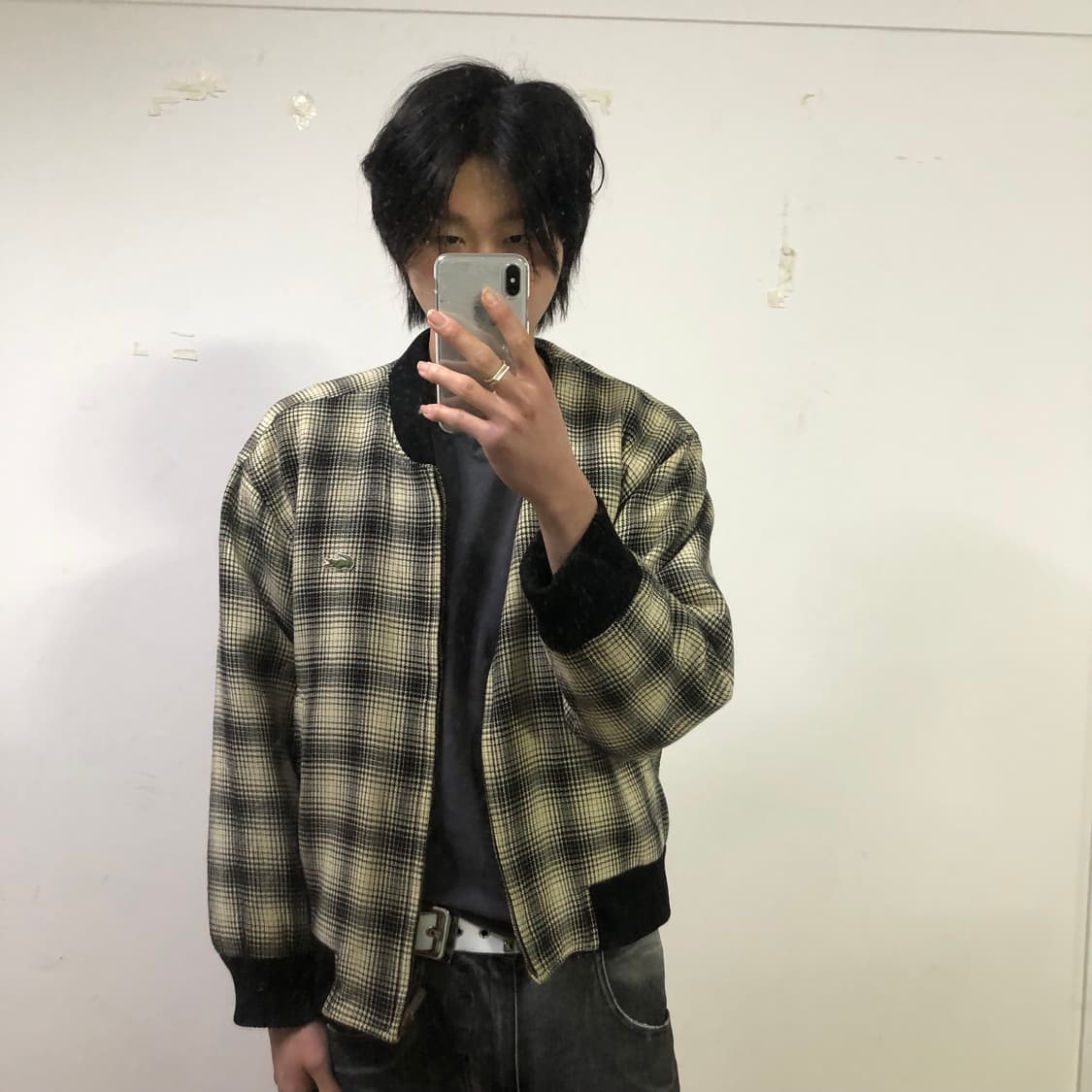 라코스테 체크 봄버 자켓  상품이미지3