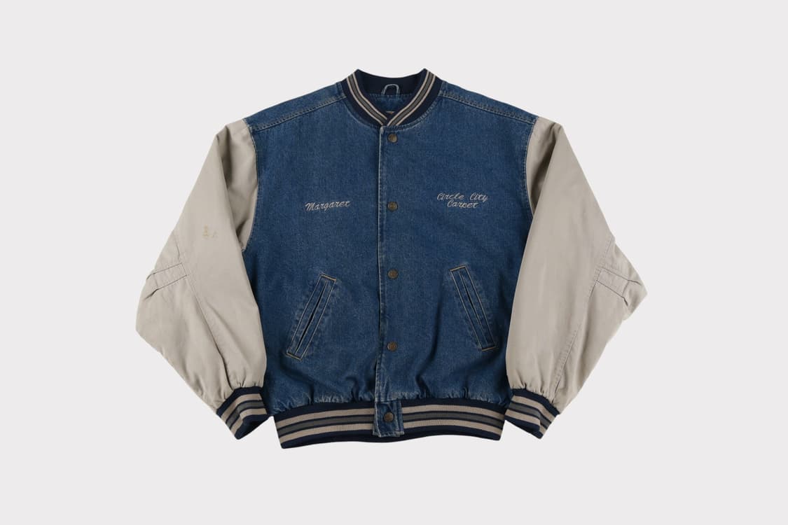 [M] 00's 기어 포 스포츠 데님 바시티 자켓 상품이미지1