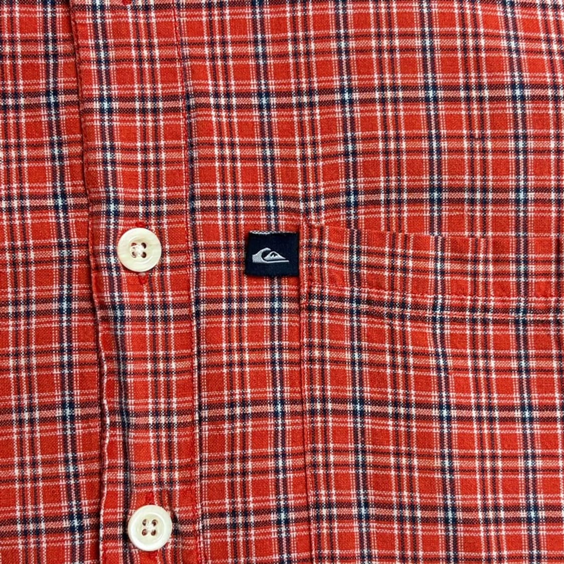 퀵실버 오렌지 체크 셔츠 v1878 상품이미지5