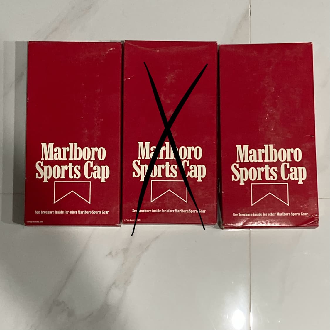 [미개봉 데드스탁] 80s Marlboro 코듀로이 캡(2ea) 상품이미지2