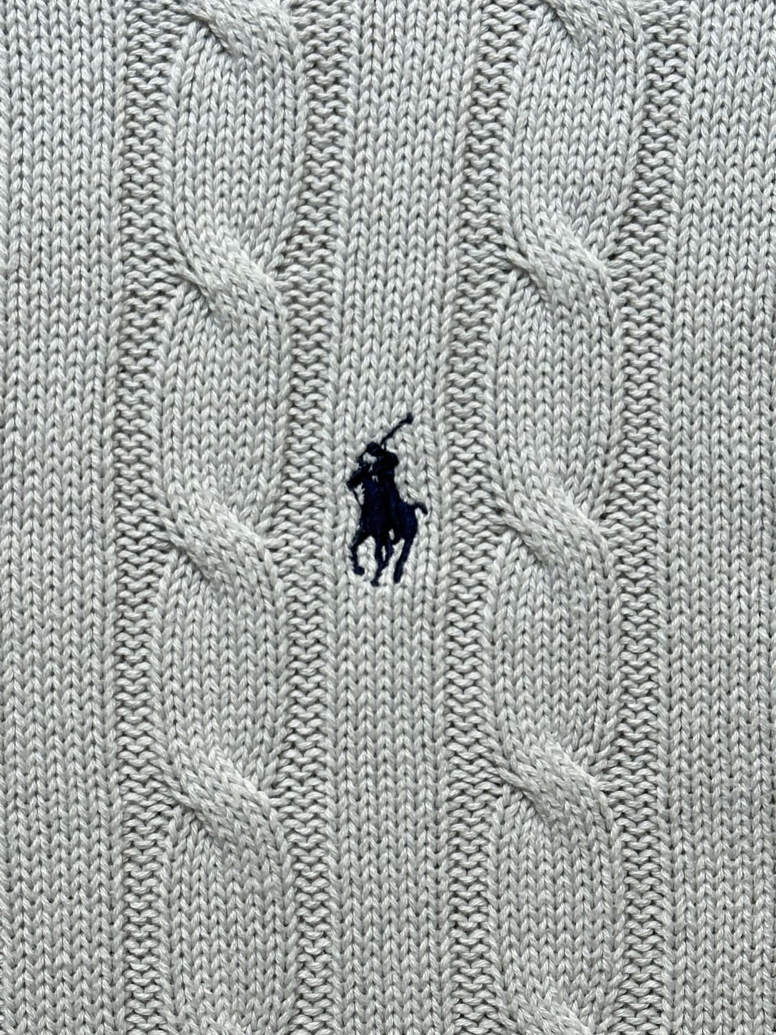 폴로 랄프로렌 케이블 니트 XL 라이트 그레이 상품이미지2