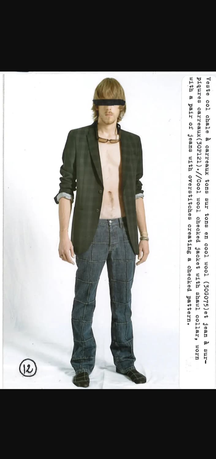 04SS Martin Margiela SquarePintuck Denim 상품이미지1