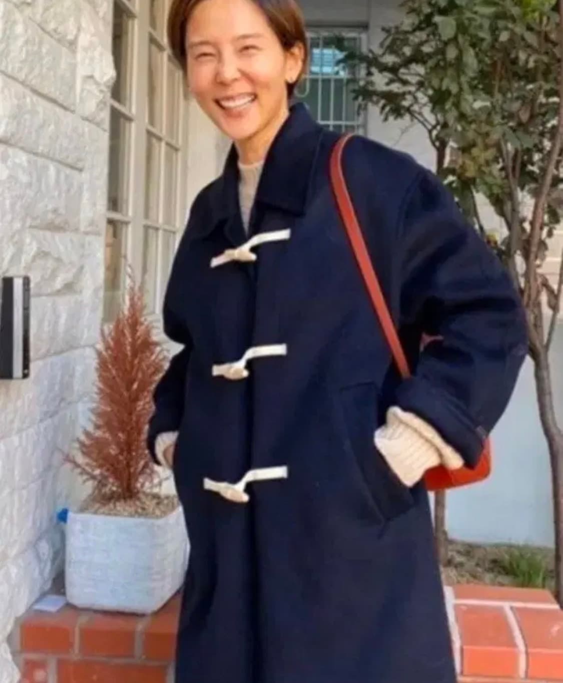 프론트로우 / 김나영 더플코트 네이비 상품이미지1