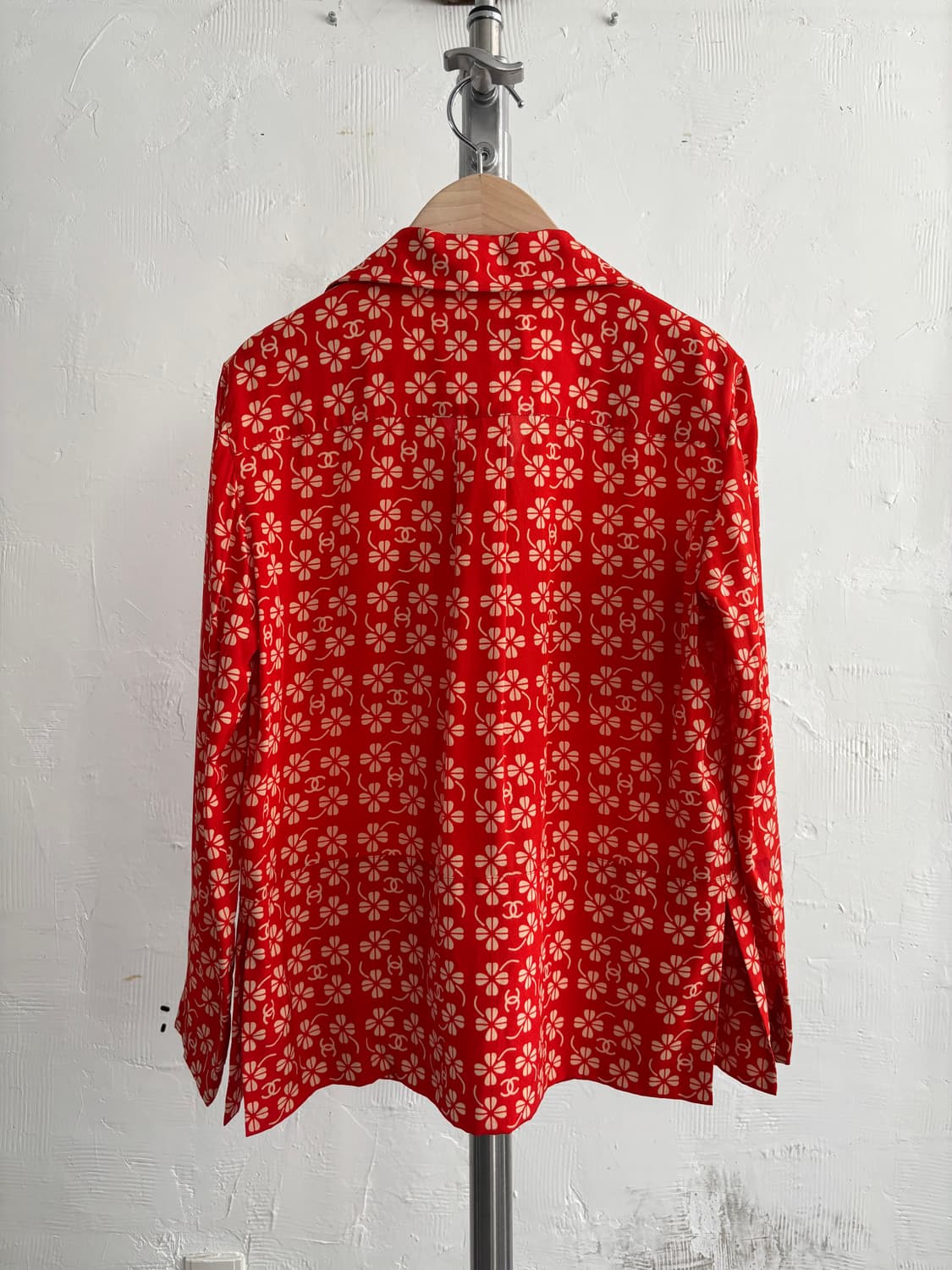 Chanel 샤넬 CC 로고 실크 블라우스 셔츠 상품이미지7