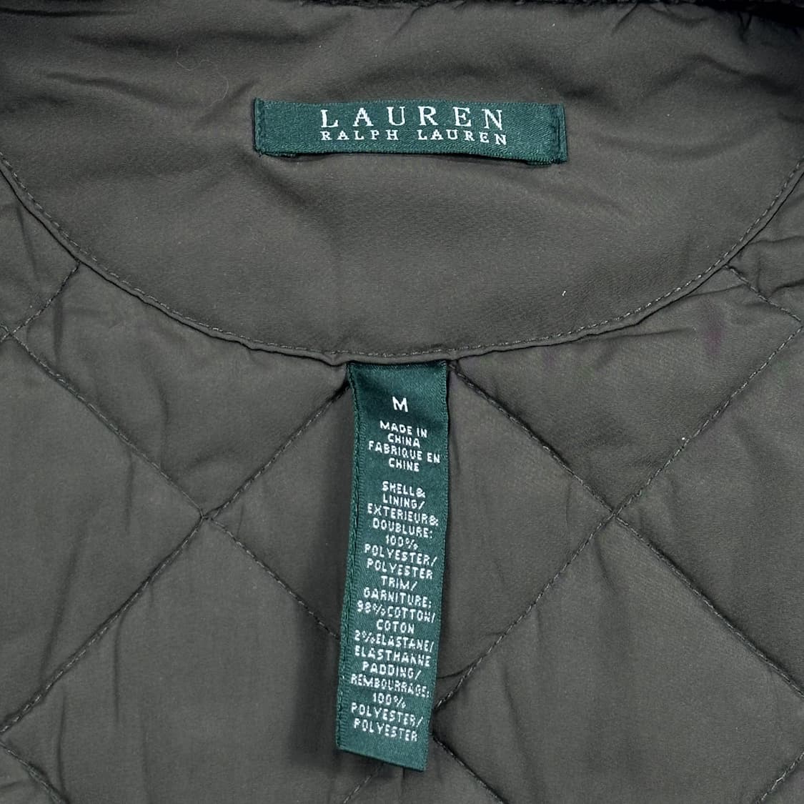 폴로 랄프로렌 클래식 여성 퀼팅자켓 카키 여성M 상품이미지6