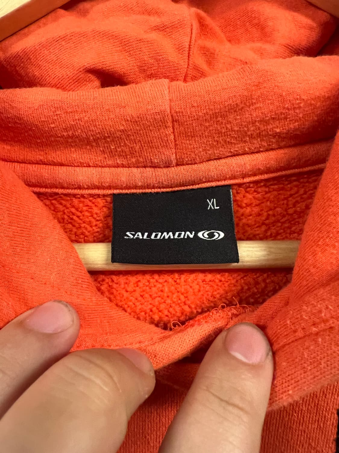 XL) 살로몬 오렌지 스노우보드 후드티 T298 상품이미지2