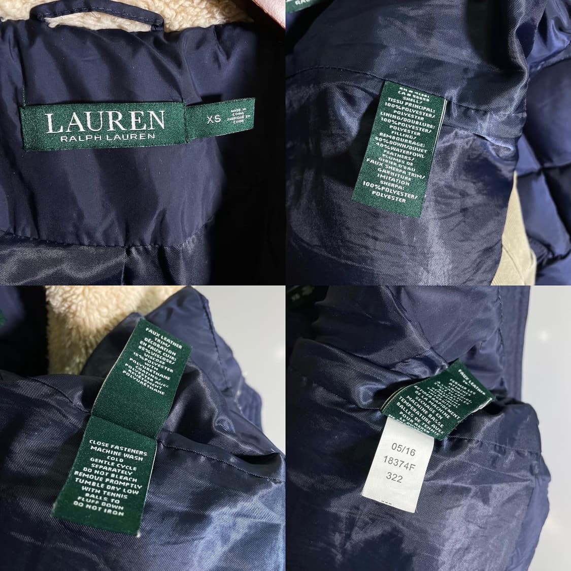 랄프로렌 쉐르파 시어링 퀄팅 코트 상품이미지8