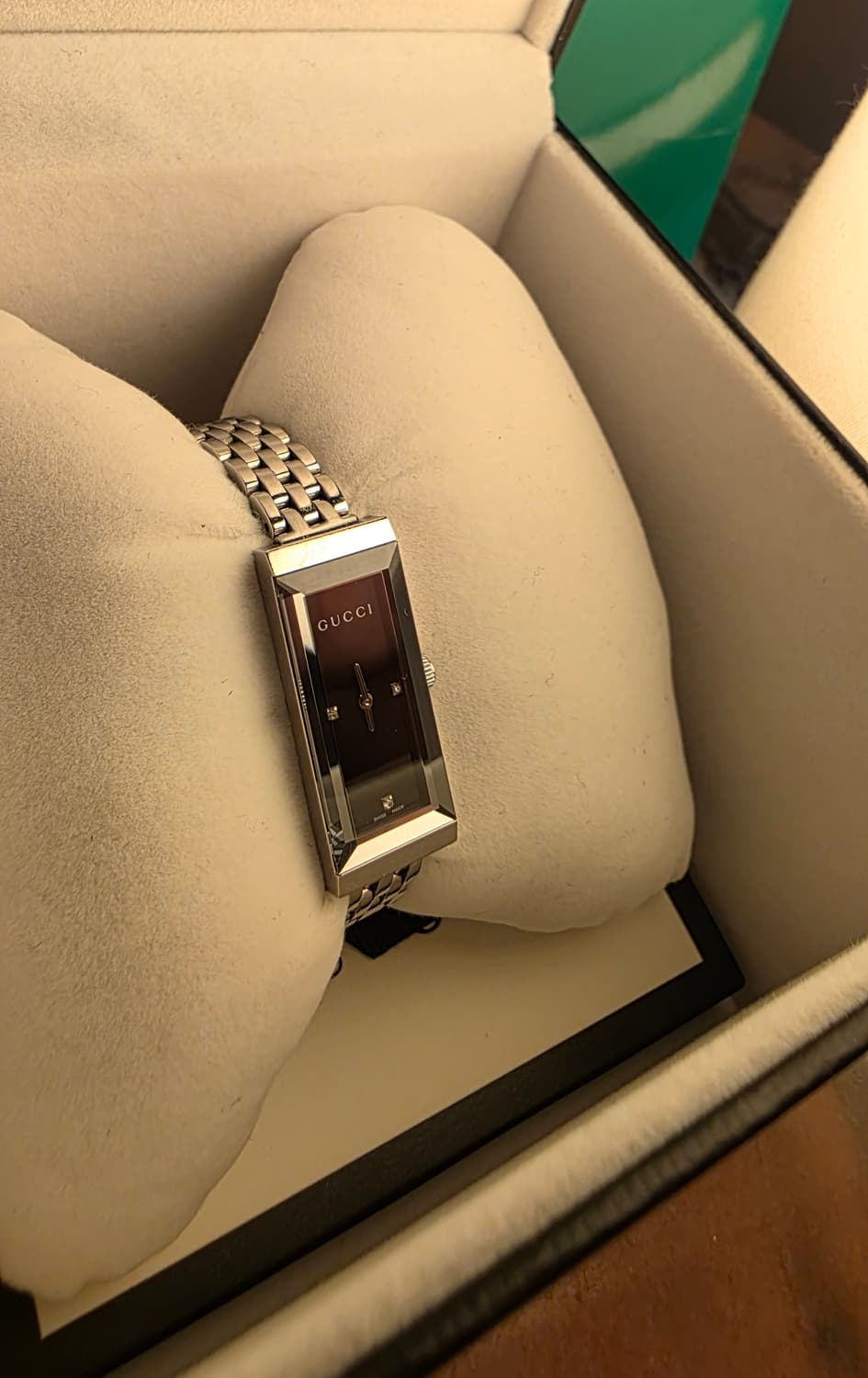 [풀구성]구찌 크리스탈 스퀘어 시계 상품이미지1