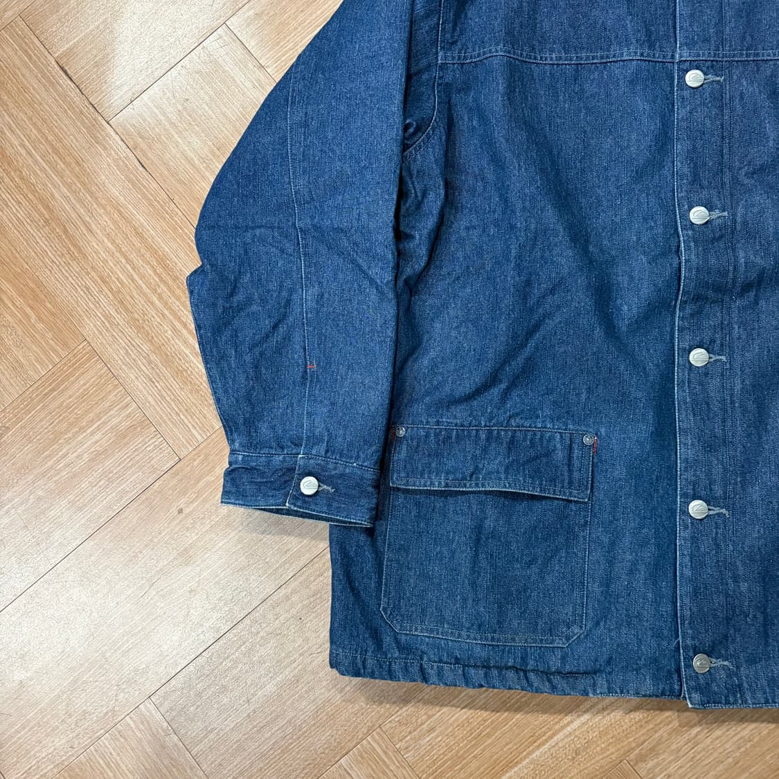00s 퀵실버 퀼팅 데님 초어자켓 상품이미지3