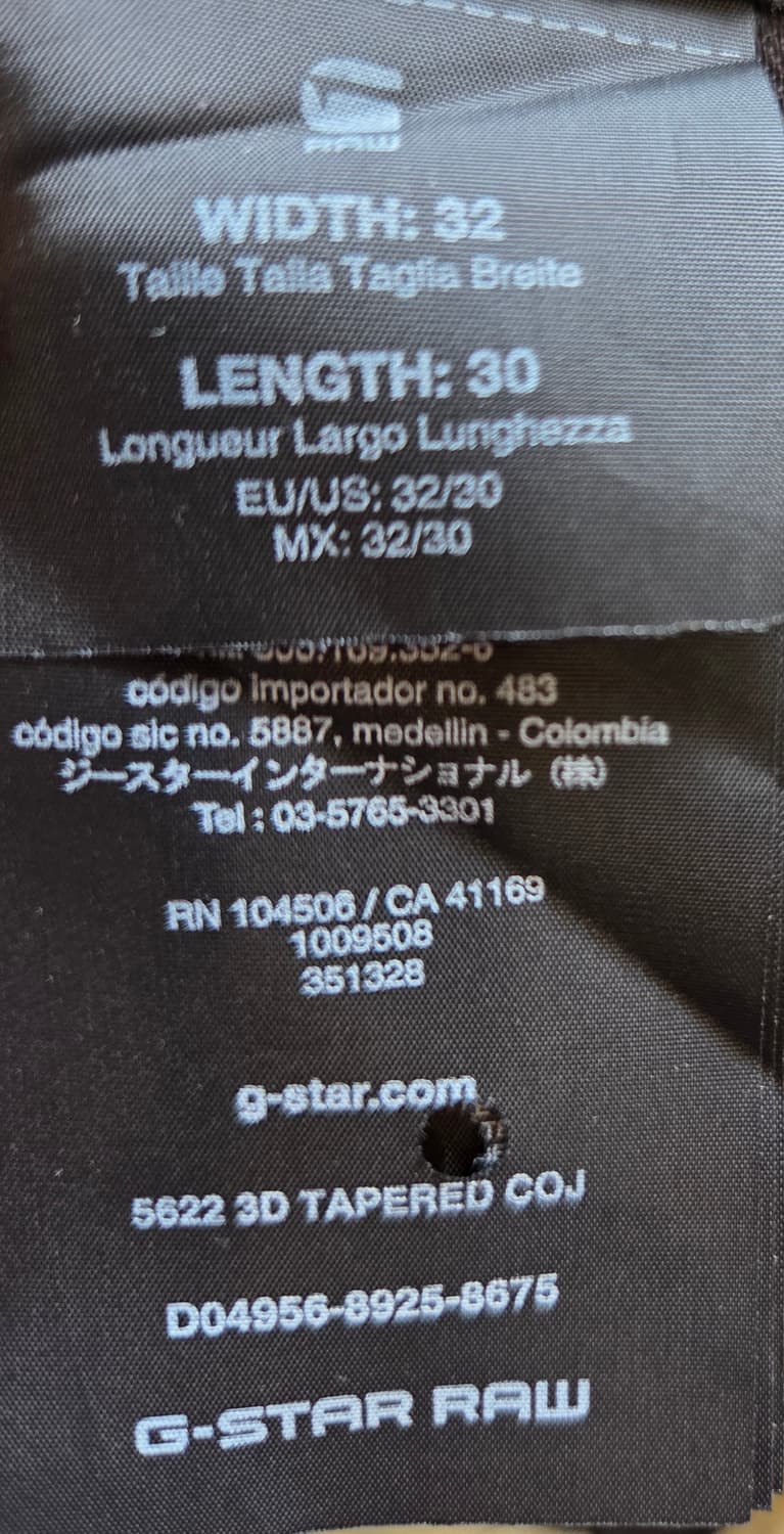 G-STAR RAW 패턴 스트라이프 면바지(W32/L30) 상품이미지7