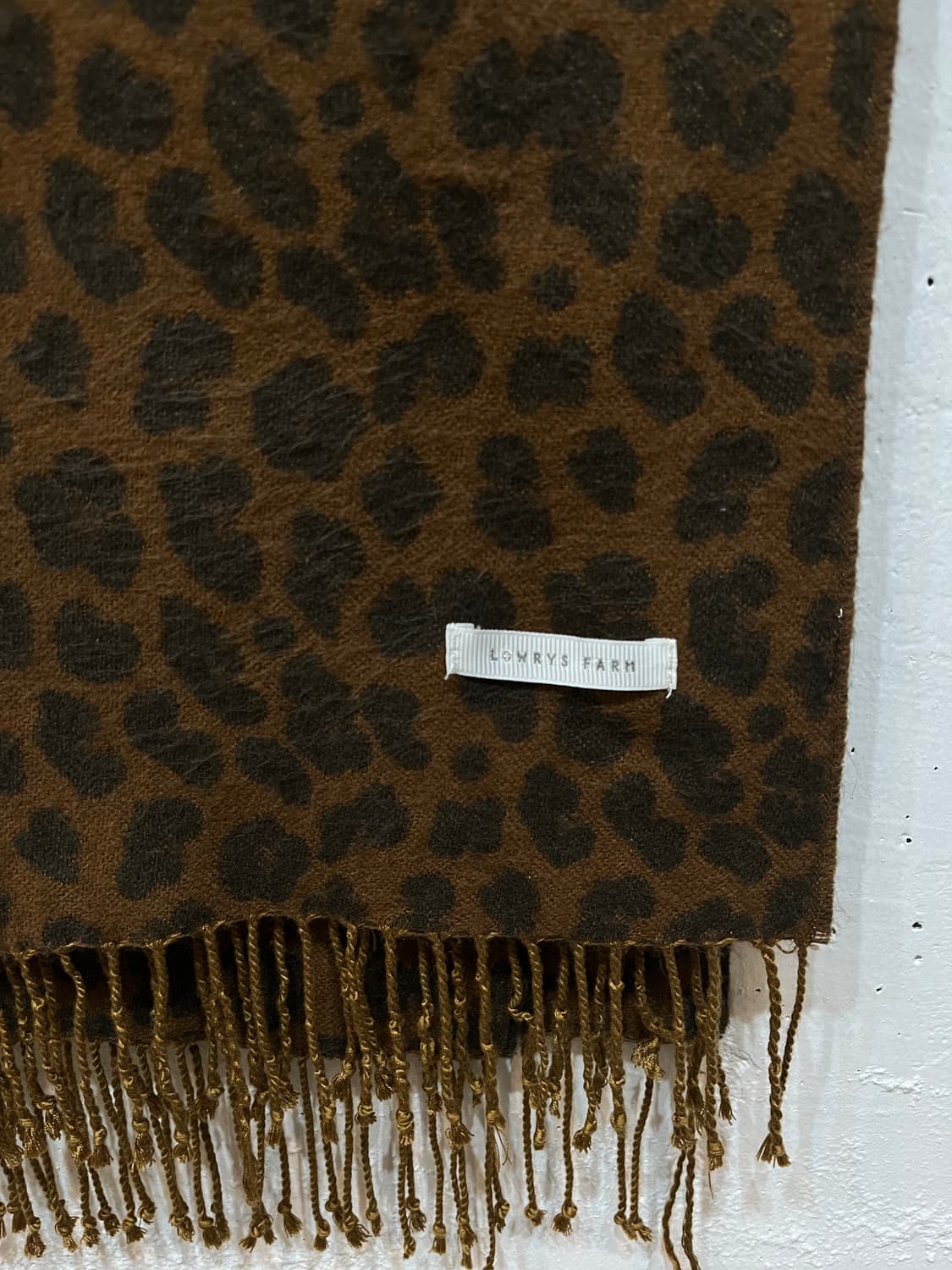 LOWRYS FARM 레오파드 숄 머플러 상품이미지3