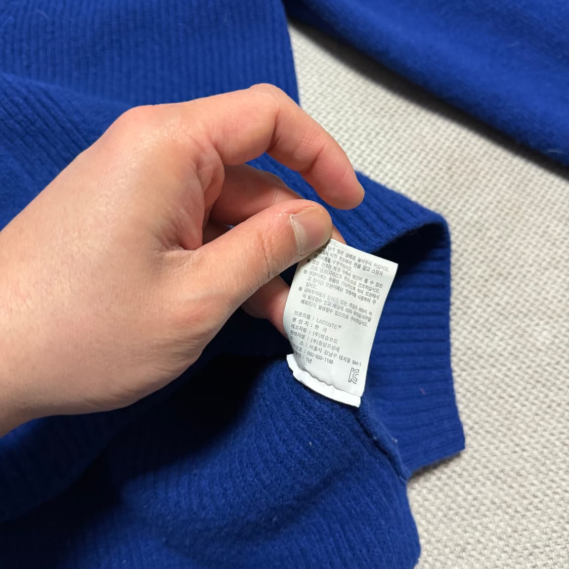 라코스테 브이넥 우먼스 가디건 상품이미지4