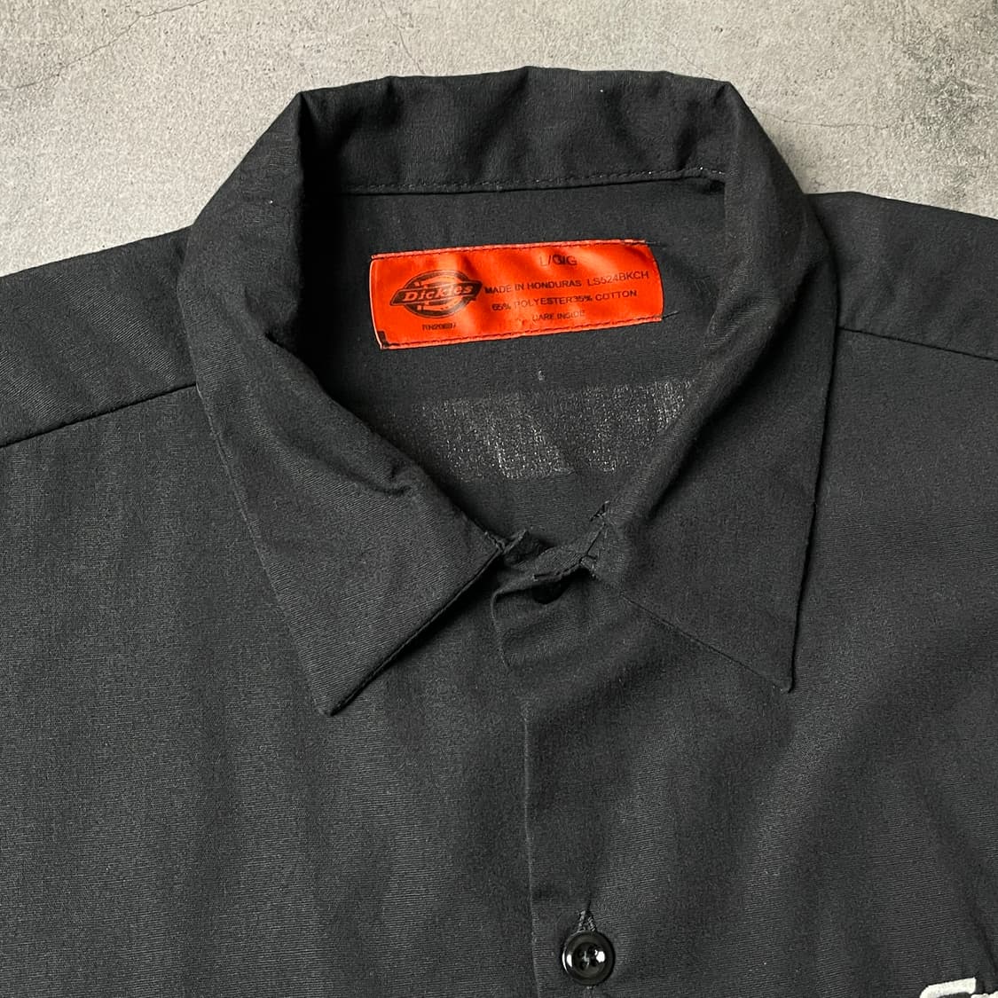 DICKIES 디키즈 빈티지 블랙  그레이패널 반팔 워크셔츠 A00977 상품이미지2